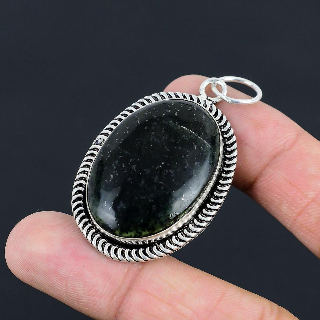 Daughters Day Deal Oval Vasonite Gemstone 925 Silver Sister Handcrafted Pendant