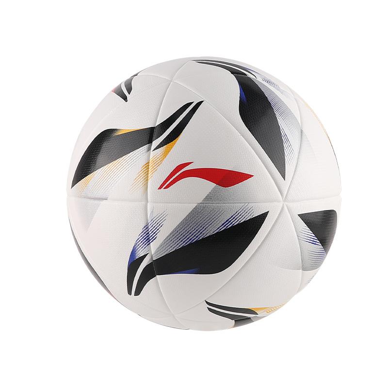 Li Ning Size 5 Soccer Ball TPU Machine Stitched Soccer Ball Unisex Black White Blue Red LNXY200-1 Size 5