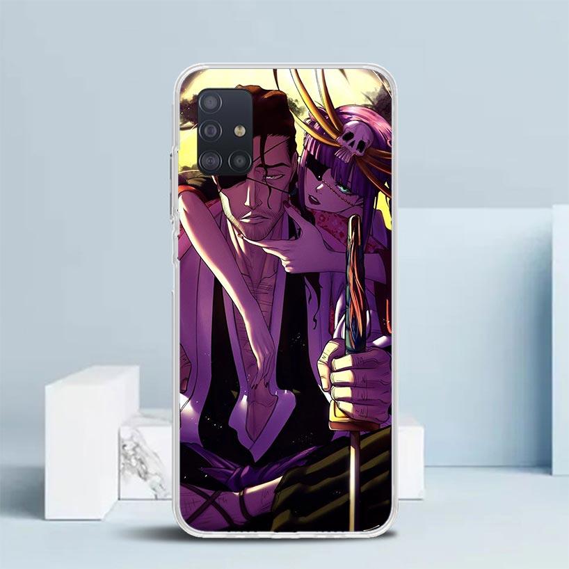 Bleach Kyoraku Shunsui Soft Cover for Samsung Galaxy A12 A22 A32 A52 A72 A02S Phone Case Note 20 Ultra 10 S10 Plus A51 A71 A50S