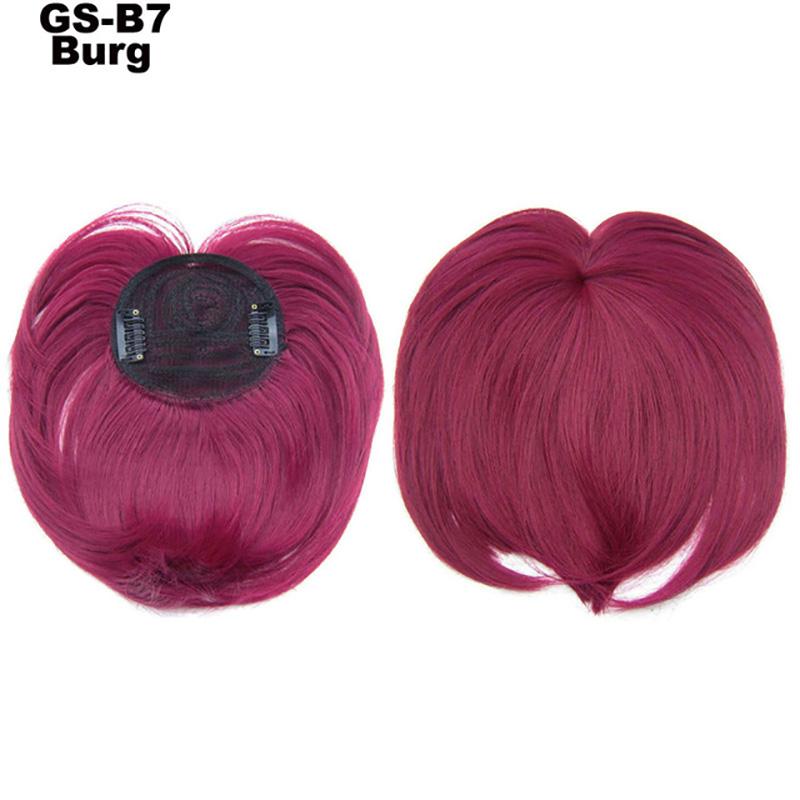 Hair Bangs Blunt-Bang Clip On Hair Extension False Fringe Women's Hairpieces