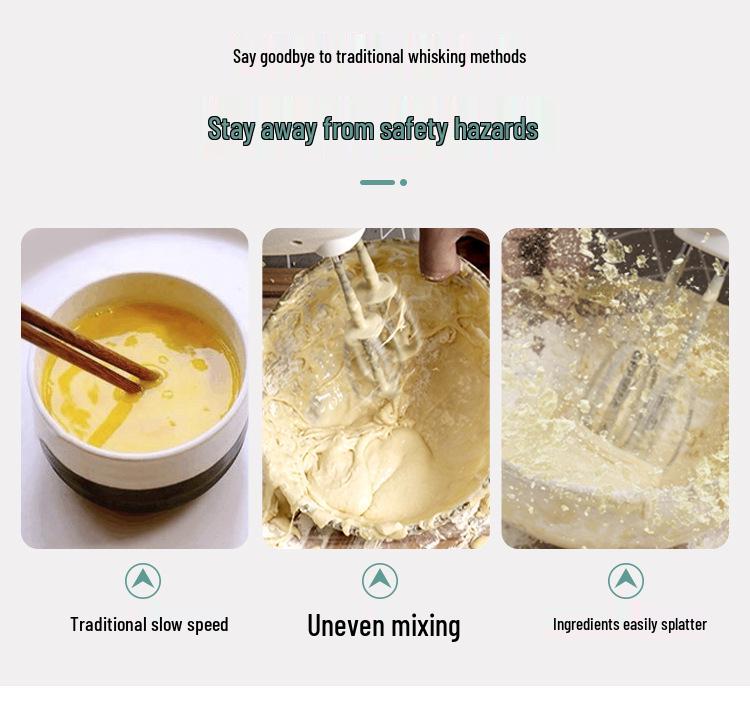 Manual Cream Whipper & Egg Beater - Semi-Automatic Cake & Milk Frother for Home Use