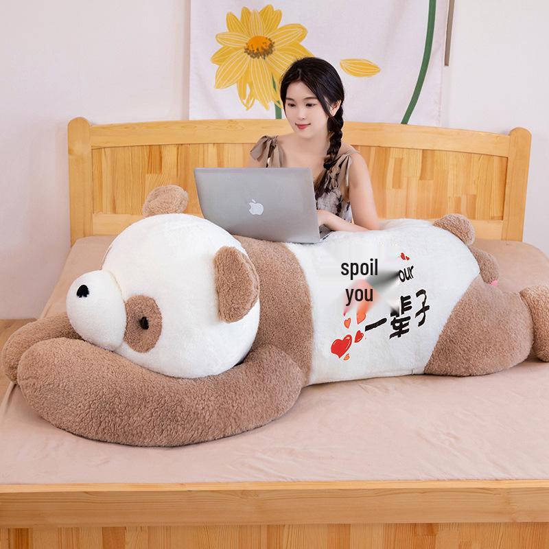 Large Panda Hug Pillow: Plush Leg-Clamping Sleeping Toy for Girls - Perfect Birthday Gift