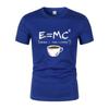 Energy=Milk+Coffee Printed Men'S T-Shirt Summer Outdoor Casual Running Quick-Drying Sports Short-Sleeved Street Oversized Top