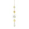 Faux Crystal Suncatcher Hanging Decoration Indoor Outdoor Garden Sun Moon Star Prism Wind Chime Ornament Rainbow Maker Pendant