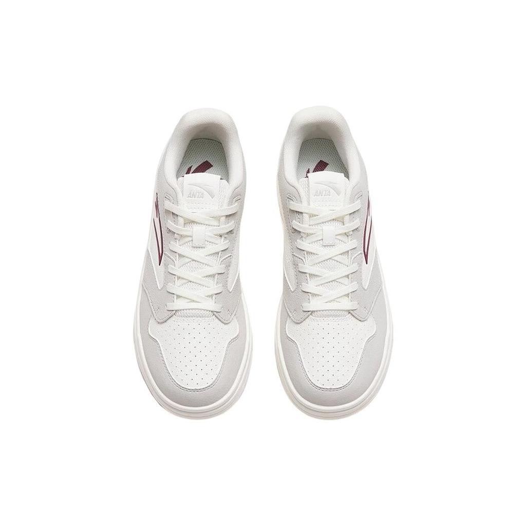 Anta Street Naughty Synthetic Leather Slip Resistant, Abrasion Resistant, Lightweight Low top Skateboard Shoes Women's 922318016-2