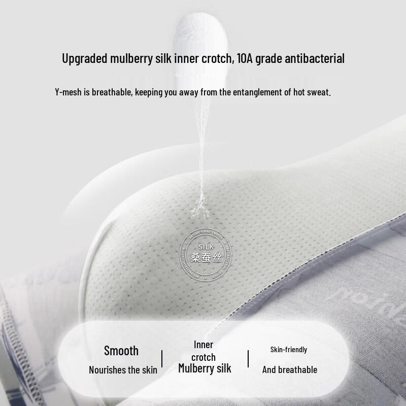 Nanjiren Men's 10A Antibacterial Cotton Boxer Briefs Multi-Pack