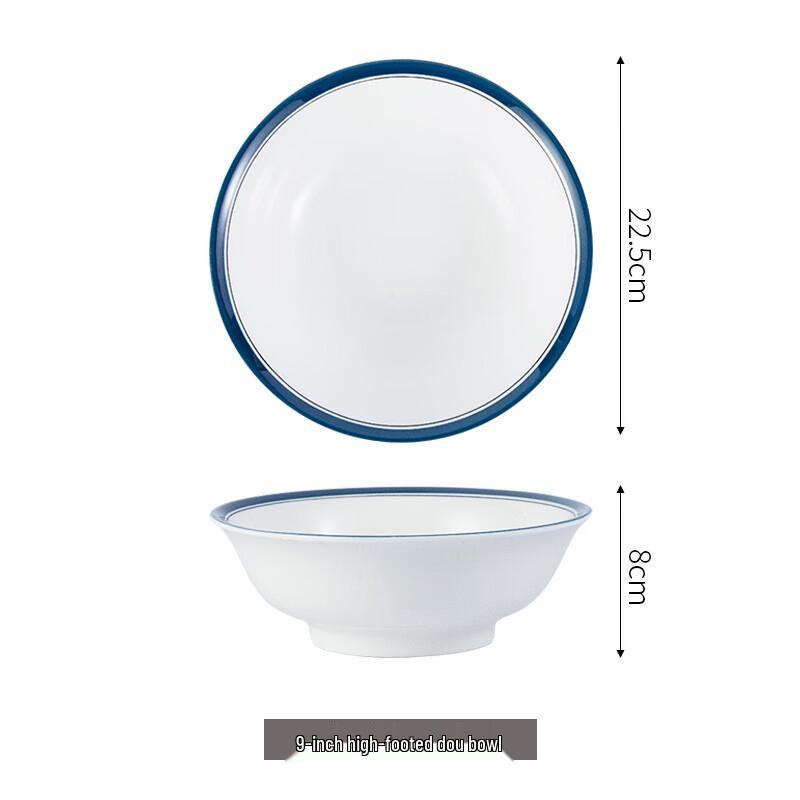 Большая керамическая миска для лапши без свинца