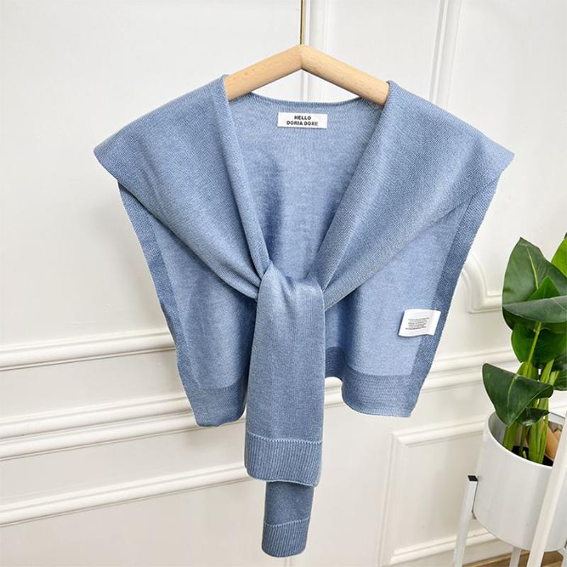 Knitted Small Shawl Scarf Korean Women'S Outer Wear Fashionable And Stylish