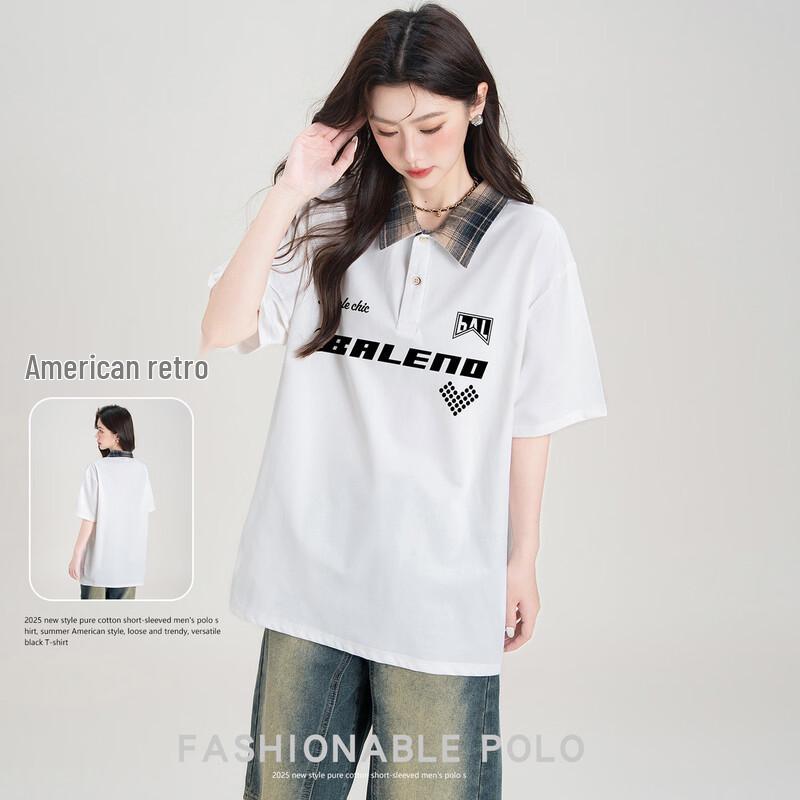 Baleno Men s Retro Plaid Short Sleeve Polo Shirt L