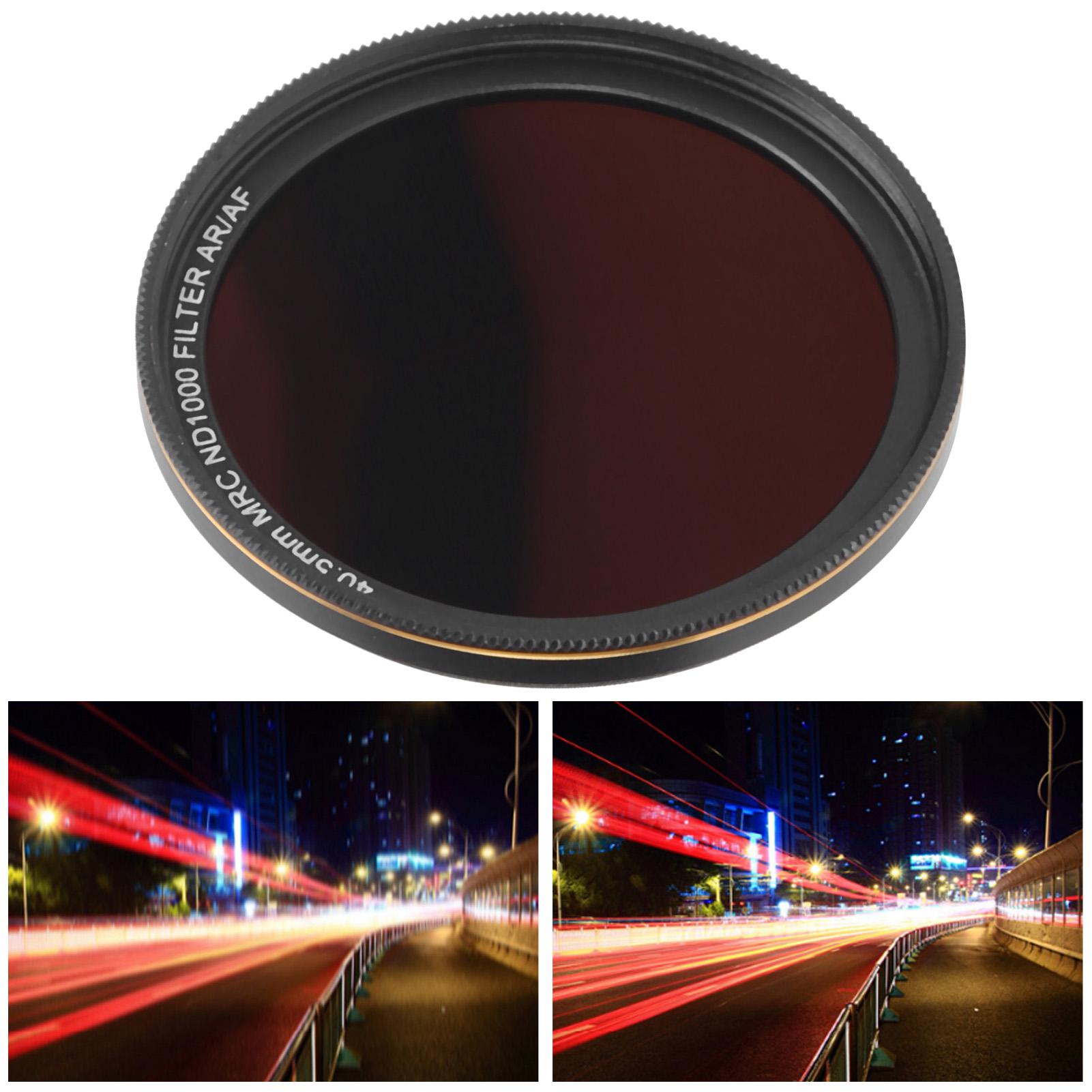 

Junestar ND ND1000 Dimming Lens Filter Neutral Density Lens for SLR Mirrorless Camera