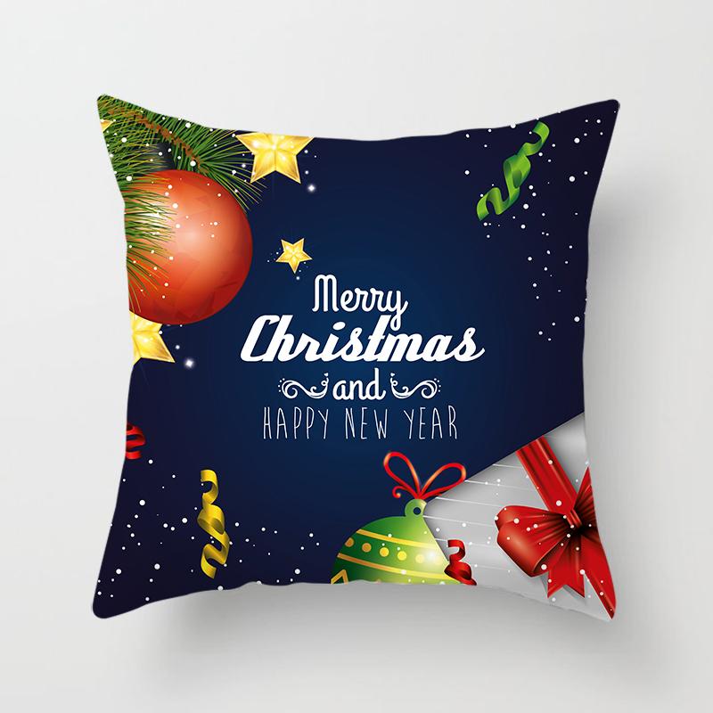 Christmas Home Pillow Covers Christmas Printed Bed Home Decor Cushion Covers Christmas Decor Pillow Covers