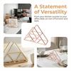 Rose Gold/Gold Napkin Holder Triangle Decorative Metal Paper Napkin Holder Elegant Metal Wrought Iron Iron Napkin Holder