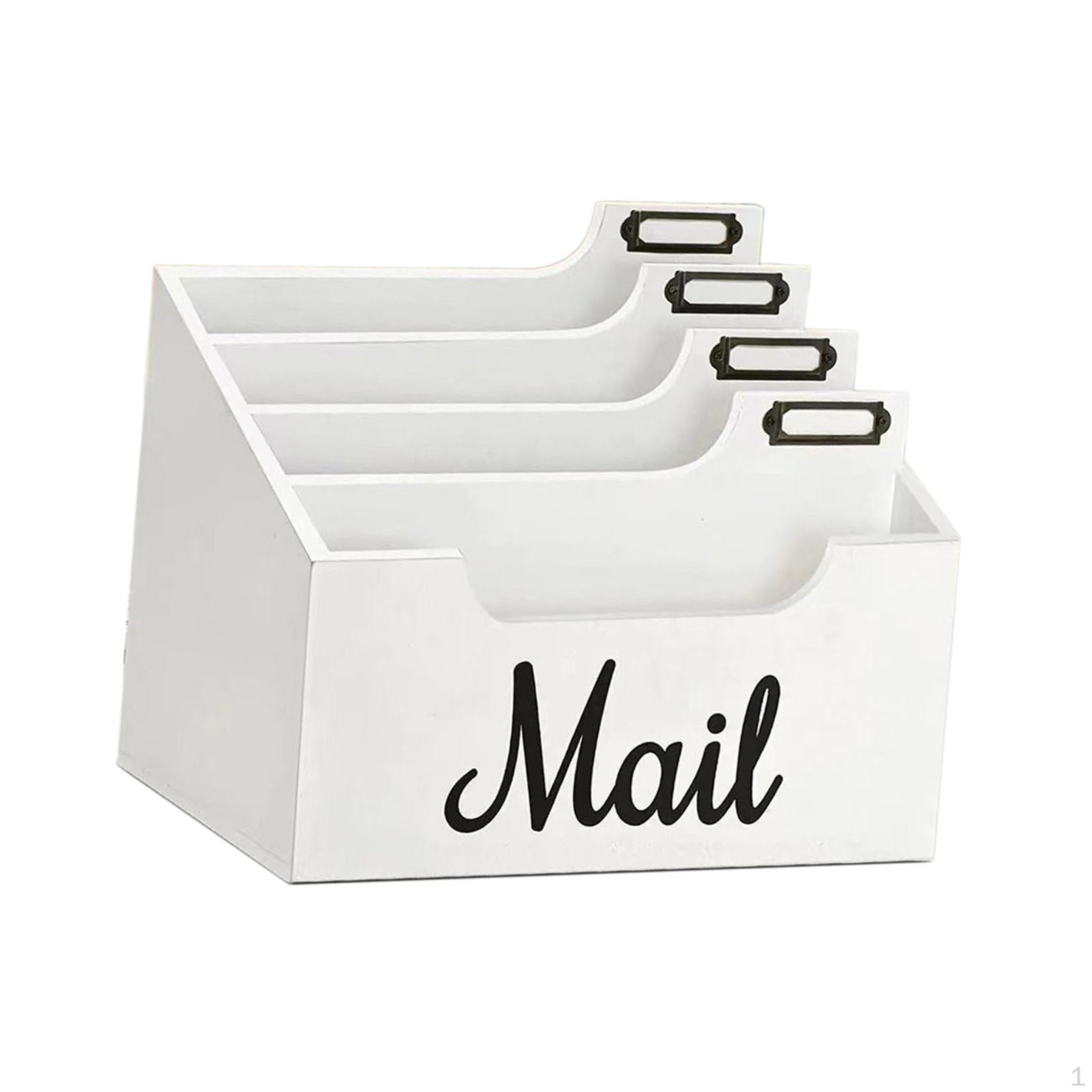 

Настольный органайзер для почты, держатель для конвертов, папка для бумаги, деревенская настольная корзина для файлов для