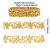 1M Hot Melt Adhesive Metallic Lace Ribbon Crafts DIY Embroidery Lace Trim Iron On Flower 7.6cm Sewing Wedding Dresses Home Decor
