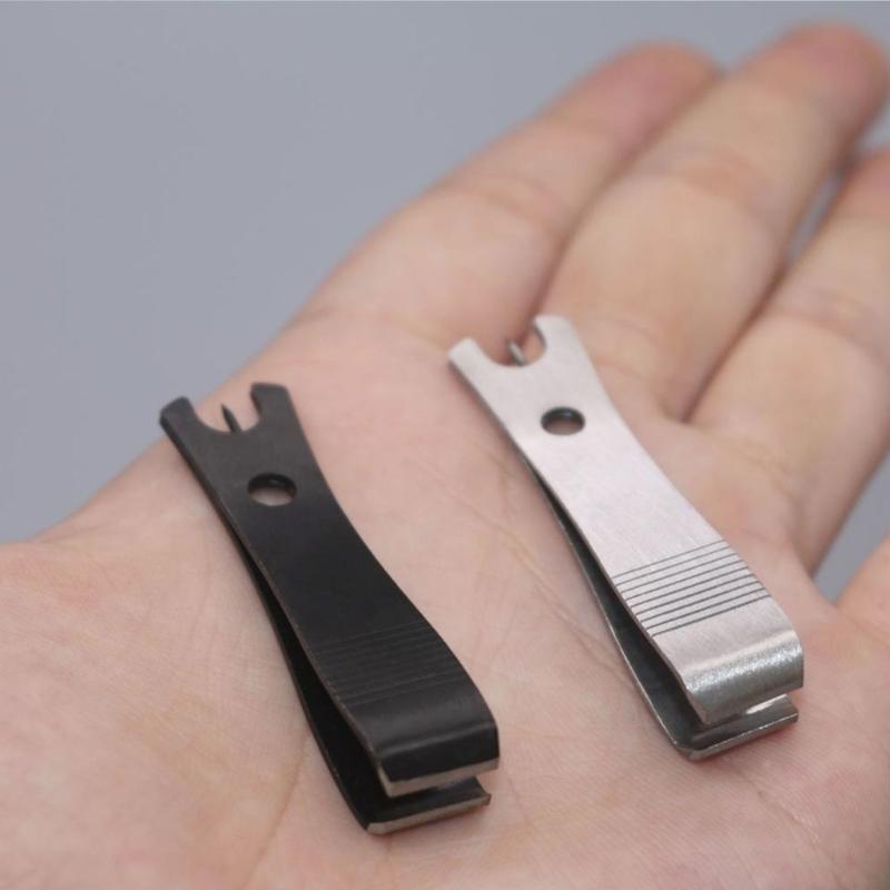 2ks Nůžky na stříhání vlasce s háčkem Čistič očí Pin Nástroj na řezání vlasce Nůžky na vlasec z nerezové oceli