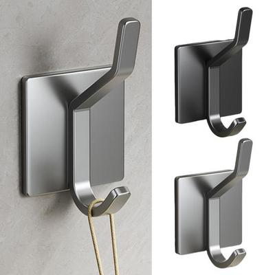 Haken zum Aufhängen an der Wand, kein Bohren, selbstklebend, rutschfest, wasserdicht, hohe Tragfähigkeit, rostfrei, für Badezimmer, Kleidung, Handtücher, Küche