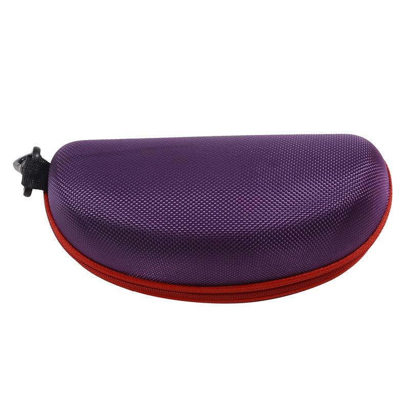 Portable EVA Glasses Case with Carabiner Hook Colorful Sunglasses Hard Cases Zipper Eyeglasses Protector Box Eyewear Accessories