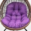 Cojín grueso impermeable para asiento y respaldo de cesta colgante de exterior para columpio, cuna, reclinable
