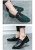 Men's Retro Tassel Loafers: Cross Buckle Slip-On British-Style Leather Shoes