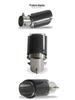Adjustable Bent Exhaust Pipe for 114mm Carbon Fiber Tailpipe & Stainless Steel Muffler