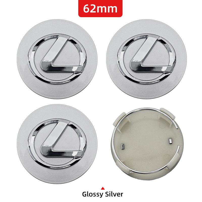 

4pcs 62mm 84mm Lexus logo 3D car emblem Wheel Center Hub Cap auto Rim refit dust-proof badge covers sticker styling accessories