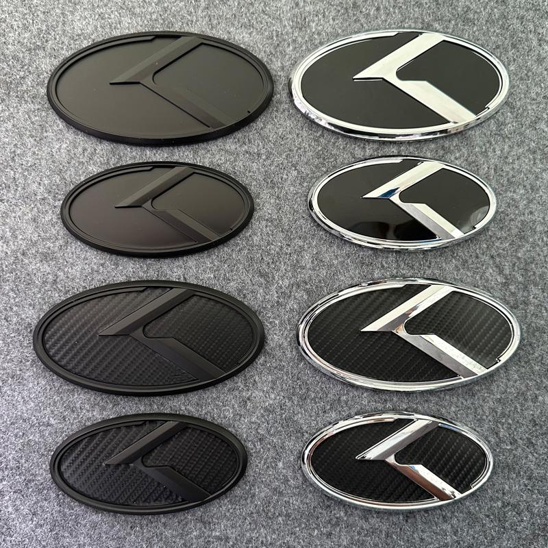 2pcs X 3D ABS K Logo Front Grill Emblem Rear Trunk Badge Car Sticker Decal for Kia K5 2011-2013 Optima Forte 2009-2014 Drlqc11