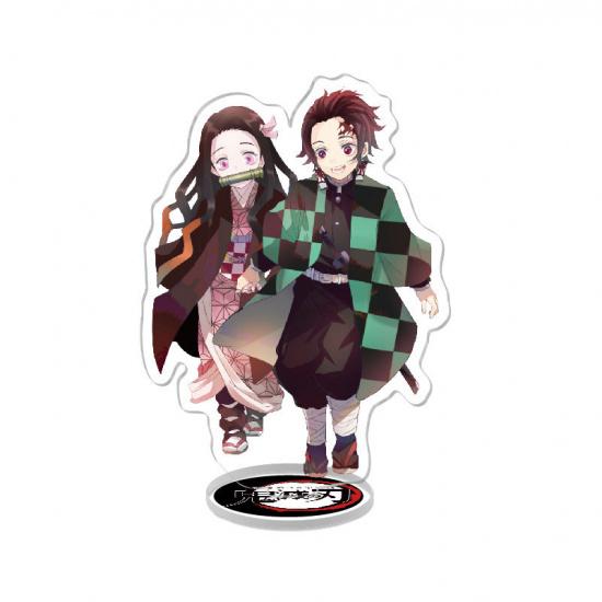 Anime Peripheral Kimetsu No Yaiba Tanjirou Nezuko Yi Zhi Fu Butterfly Endure Acrylic Standing Sign Decorative Ornaments