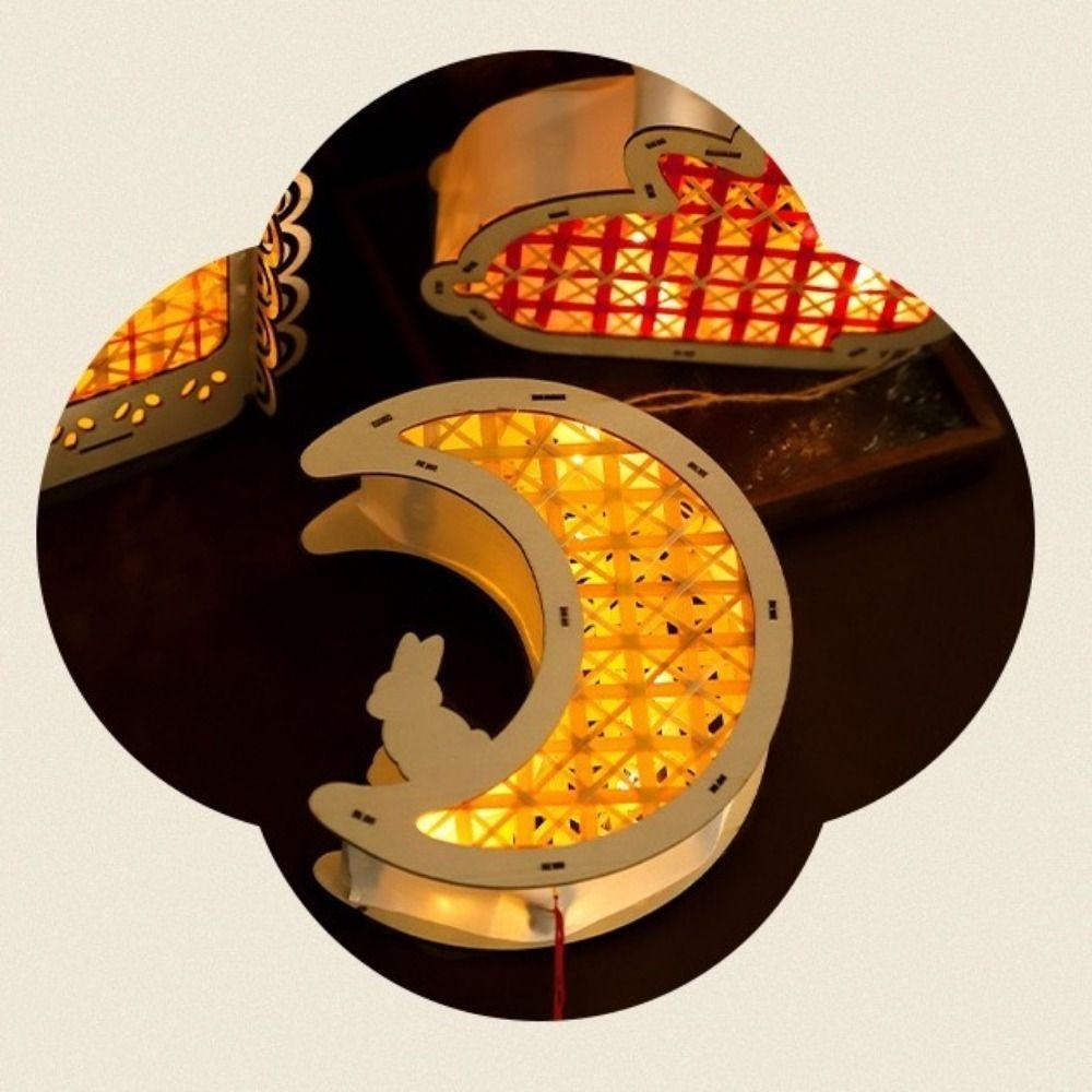 Handheld Mid-Autumn Festival Lantern DIY Material Kit Handmade Lantern Mid-Autumn Festival