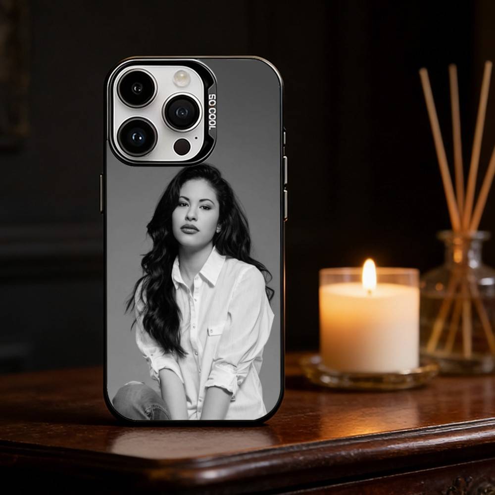 Singer Selena Quintanilla Phone Case Color Silver Shell For IPhone 17 16 15 14 13 12 11 Pro Max Plus iPhone15plus
