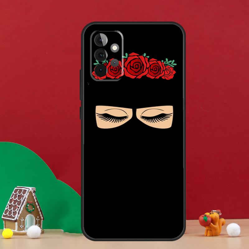 Muslim Islamic Girls Arabic Hijab Case For Samsung Galaxy A56 A33 A13 A36 A23 A52 A32 A12 A54 A34 A14 A16 A53 A15 A35 A55 A17