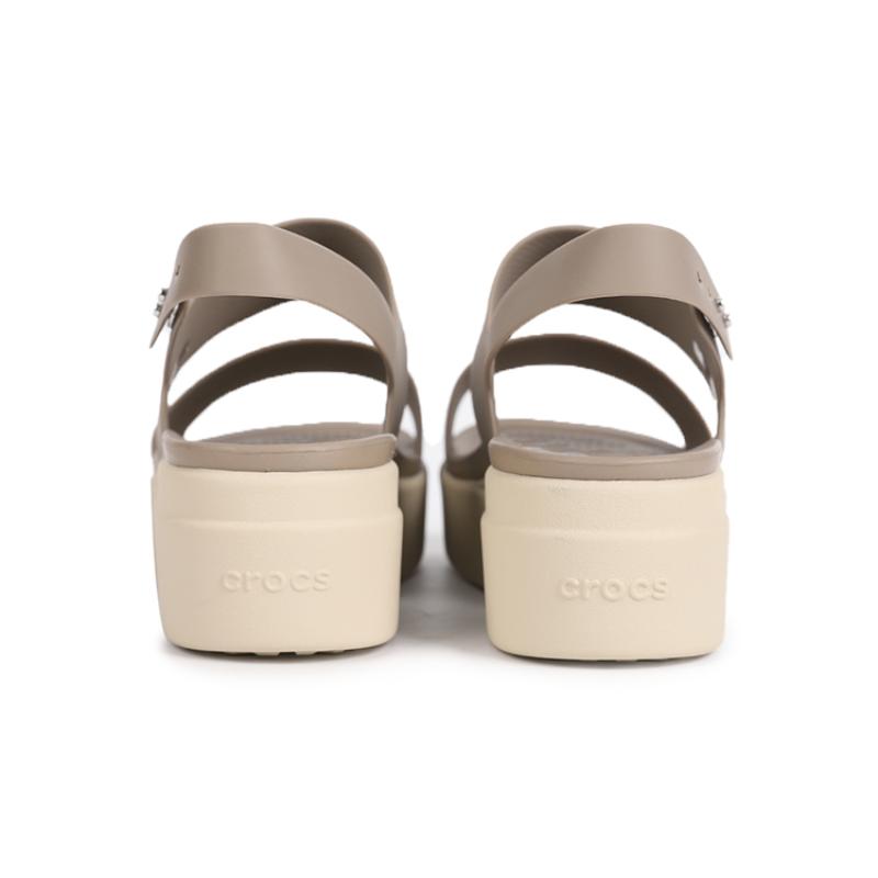 Crocs Brooklyn Thick Sole Sandals Women's Gray