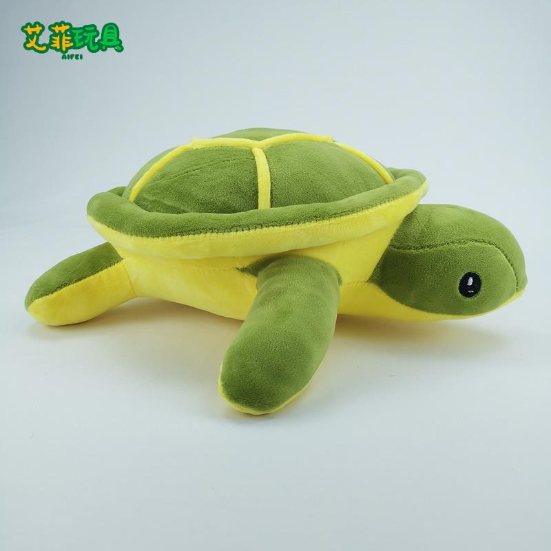 33cm Large Realistic Sea Turtle Plush Pillow, Cute Green Turtle Stuffed Animal, Soft Comforting Cuddle Toy for Kids and Adults
