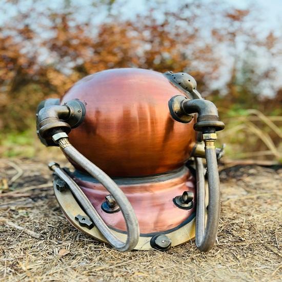 45,72 cm Authentischer Taucherhelm Nautisches Sammlerstück Tiefsee-Dekor Taucherhelm Bestes Geschenk für ihn