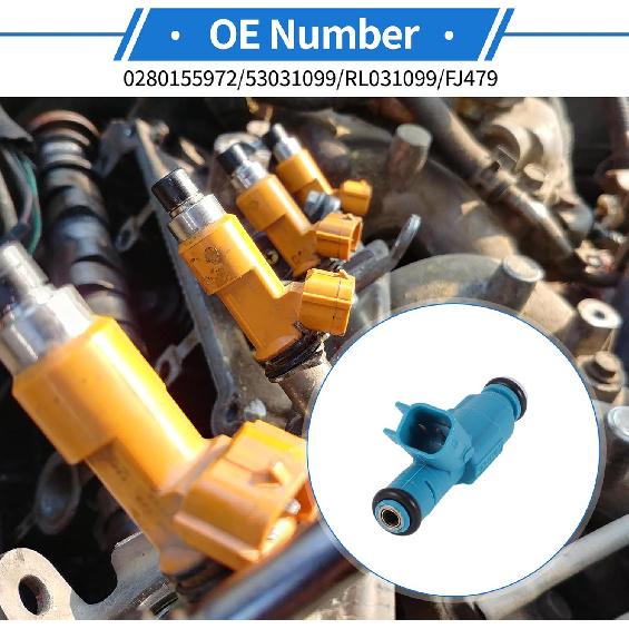 1 Pcs No.0280155972/53031099/RL031099/FJ479 Fuel Injector for Dodge for Ram 1500 V6 3.7L 2002-2003 Car Engine Flow Match Fuel Nozzle