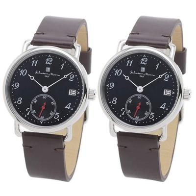 Marra Pair Watch Storage Box Unisex Marrone Semplice Retro Coppia Orologio Orologio [Salvatore Marra]Salvatore Uomo Donna SM20106-SSNV/BRSM20106-SSNV/BR []