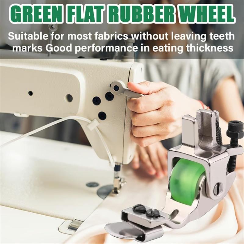 Multifunctional Roller Presser Foot Sewing Machine Hemming Presser Foot for Curtains Bedding Fabric Clothing Crafting