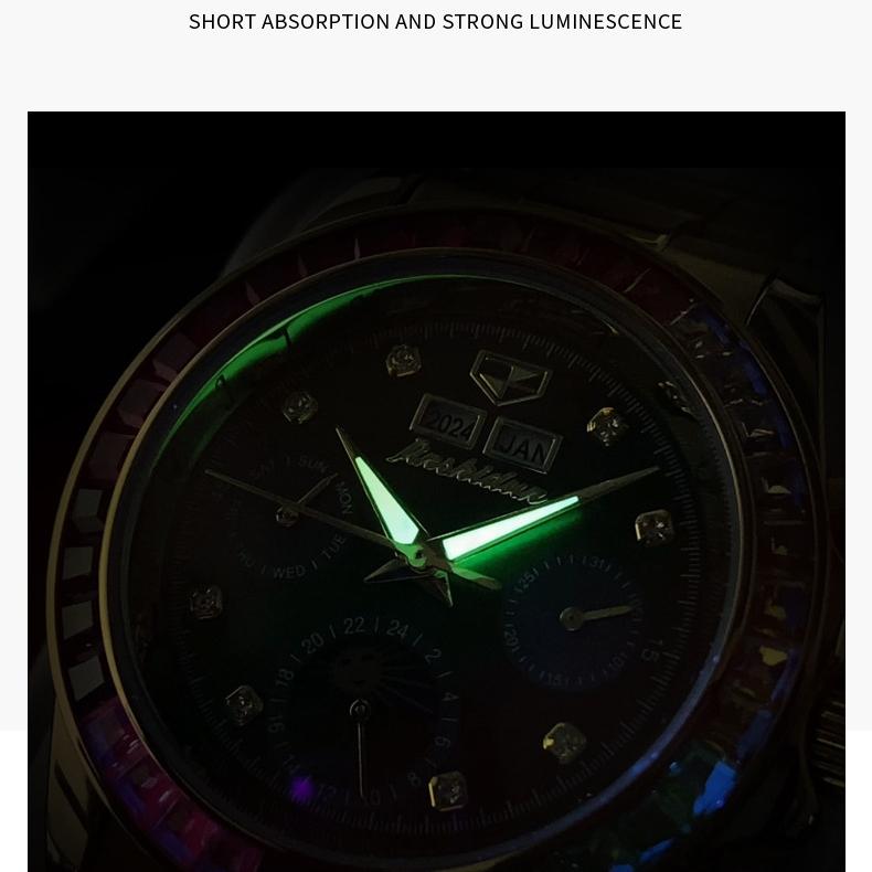 JINSHIDUN Watches Are Simple, Business-friendly, Waterproof, Luminous, Multi-functional Mechanical Watches for Men