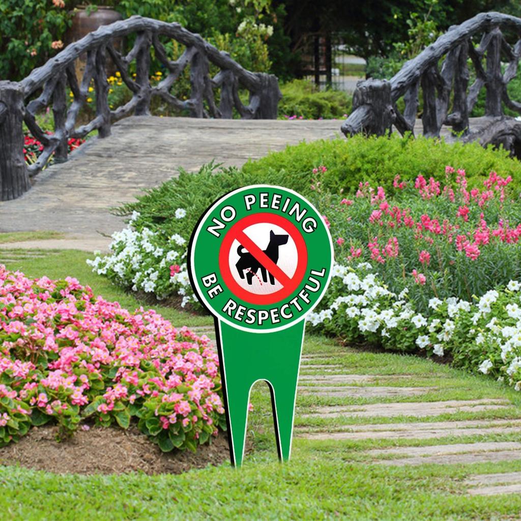 Dog Pee Signs/No Dog Pee Lawn Signs/Yard Stop Dogs from Peeing on Your Lawn /No Pooping Dog Sign/Dog Sign With Stake