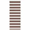 VidaXL Store Zèbre Marron 60x150 Cm Largeur Du Tissu 55,9 Cm Polyester, Store À Enrouleur Zébré, Store Zébré Pour Fenêtre, 4014331