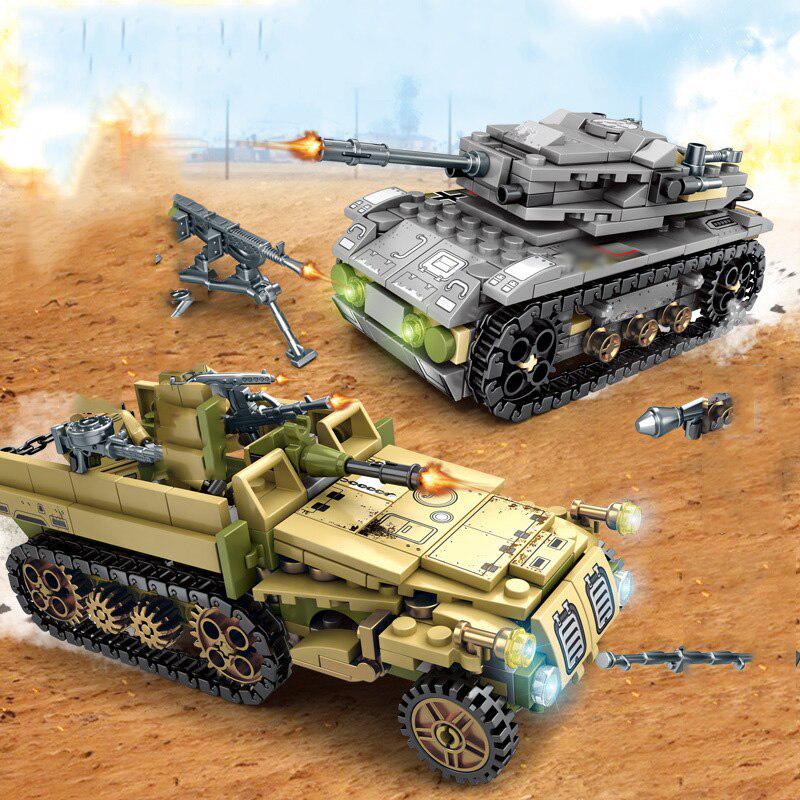Military vehicle Chariot vehicle 32 slice Building Blocks Educational Toys Gift