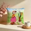 Trendy HHeidi Girl of the Alpsed Cushion Cover Stylish Washable Pillow Cover Ideal for Couch Bedroom Car Decoration