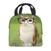Meowl Cat Owl Meme Thermal Insulated Lunch Bags for School Portable Food Bag Cooler Thermal Lunch Box