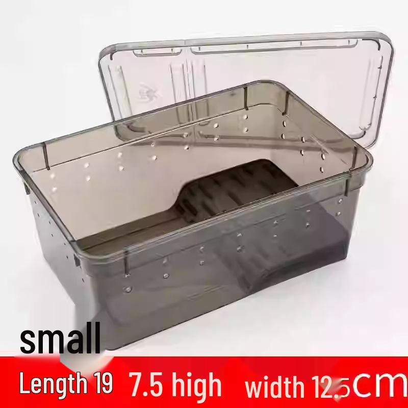 Reptile Habitat Tank for Silkworms, Spiders, Frogs, Snakes, Lizards, Snails, Insects, and Turtles