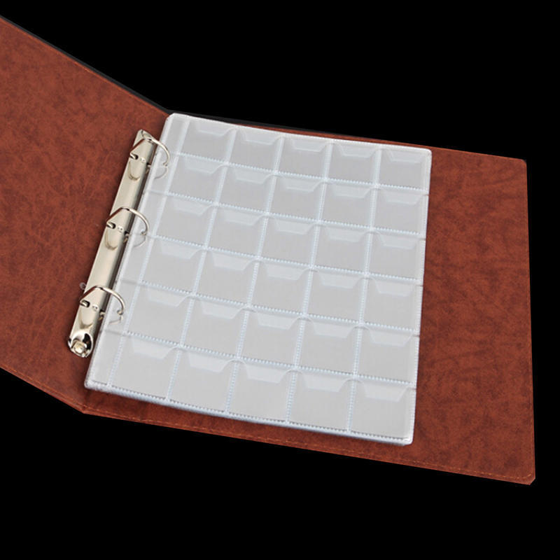 10 stron 30 kieszeni Plastikowe uchwyty na monety Etui na album z pieniędzmi do przechowywania kolekcji,