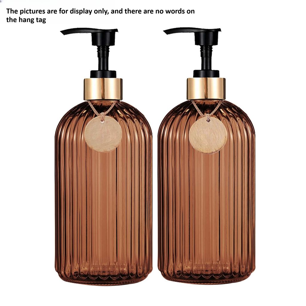 2pcs Apartment Soap Dispenser Bottle, Reusable Hand Press Liquid Dispenser for Dish Soap & Lotion - Kitchen Bathroom Refillable