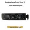 LED Headlight Assembly with Modified Lens for Shacman Dump Truck G5/C7H/G7H