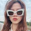 European American Style Sun Glasses for Women Cat Eye Patchwork Color Men Sunglasses Stage Performance Female Sun Glass