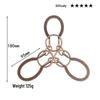 Intelligence Puzzle Zinc Alloy Disentanglement Rings - Unlock Nine Linked Rings Kongming Luban Lock Educational Toy