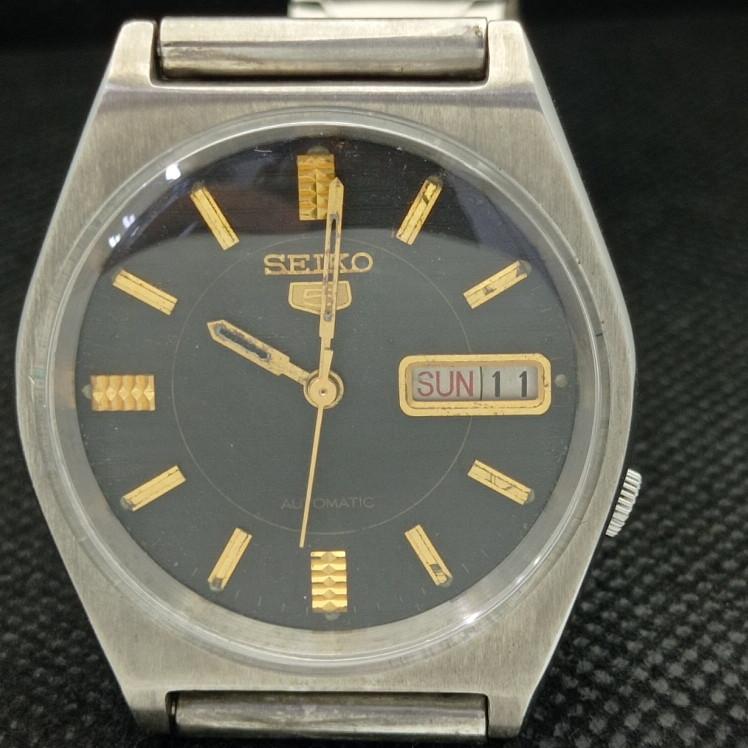USED VINTAGE SEIKO 5 AUTO 7009A JAPAN MENS ORIGINAL DIAL WATCH 621b-a413561-2 SKU621b-a413561