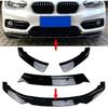 For BMW F20 F21 1-Series 116i 118i 120i Standard 2011-2019 Car Front Bumper Spoiler Lip 3Pcs PP Bumper Canard Lip Splitter